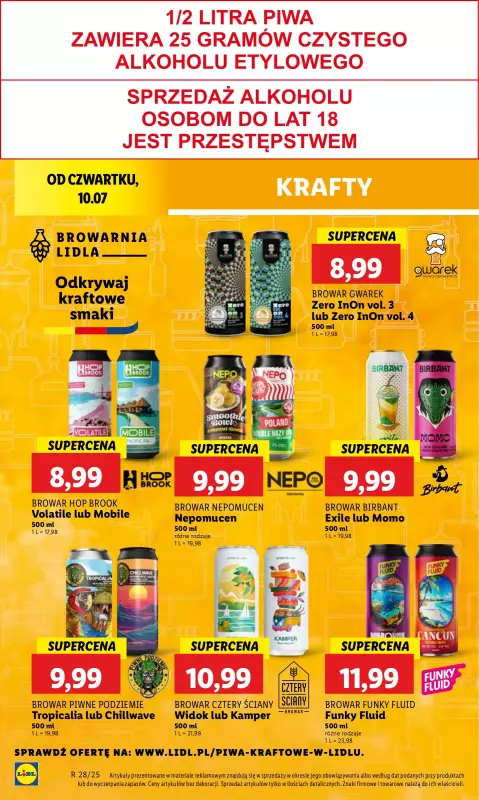 Lidl - gazetka promocyjna Oferta od czwartku od czwartku 10.07 do soboty 12.07 - strona 48
