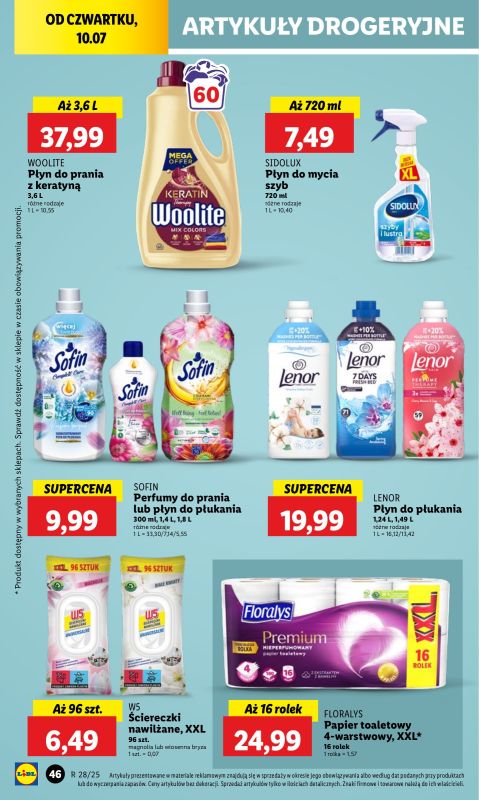 Lidl - gazetka promocyjna Oferta od czwartku od czwartku 10.07 do soboty 12.07 - strona 58