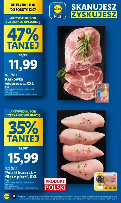 Lidl - gazetka promocyjna Oferta od czwartku od czwartku 10.07 do soboty 12.07 - strona 12