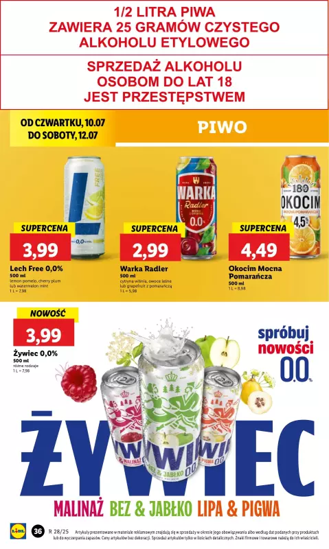 Lidl - gazetka promocyjna Oferta od czwartku od czwartku 10.07 do soboty 12.07 - strona 46