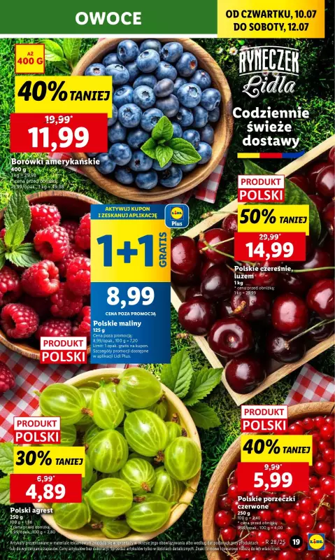 Lidl - gazetka promocyjna Oferta od czwartku od czwartku 10.07 do soboty 12.07 - strona 23