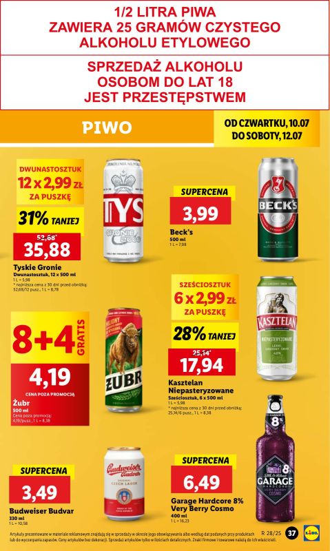 Lidl - gazetka promocyjna Oferta od czwartku od czwartku 10.07 do soboty 12.07 - strona 47