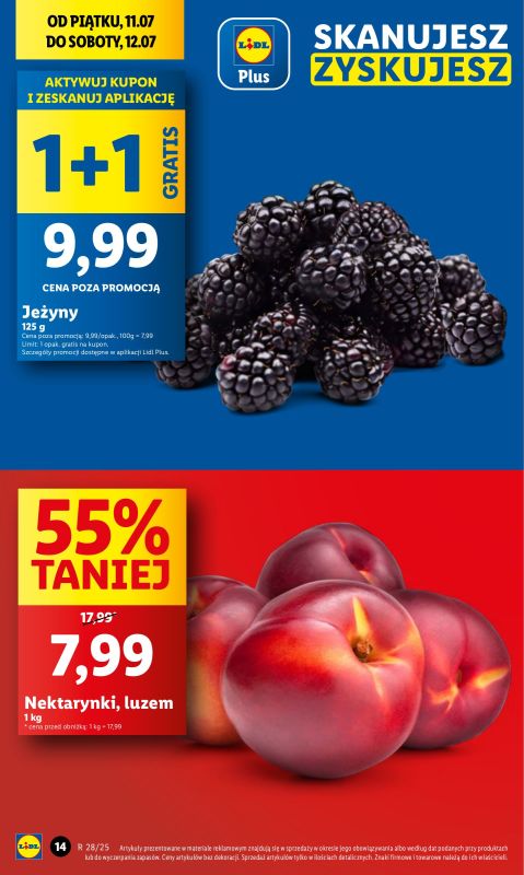Lidl - gazetka promocyjna Oferta od czwartku od czwartku 10.07 do soboty 12.07 - strona 14