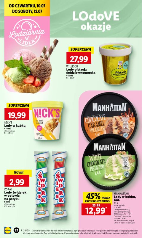 Lidl - gazetka promocyjna Oferta od czwartku od czwartku 10.07 do soboty 12.07 - strona 40