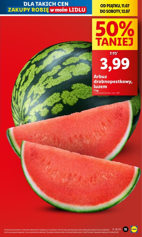 Lidl - gazetka promocyjna Oferta od czwartku od czwartku 10.07 do soboty 12.07 - strona 15