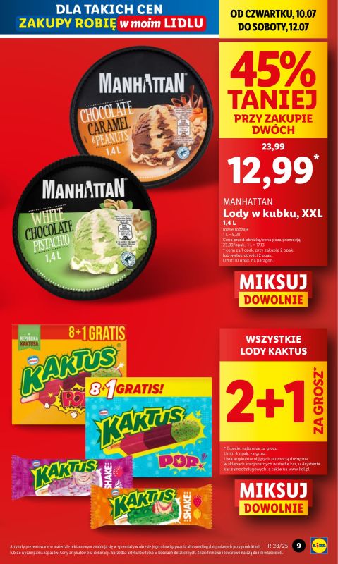 Lidl - gazetka promocyjna Oferta od czwartku od czwartku 10.07 do soboty 12.07 - strona 9