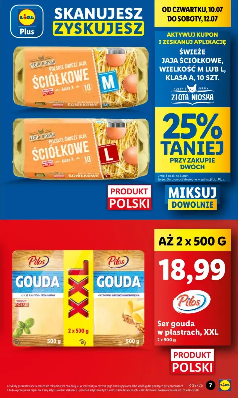 Lidl - gazetka promocyjna Oferta od czwartku od czwartku 10.07 do soboty 12.07 - strona 7