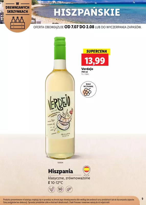 Lidl - gazetka promocyjna Karta Win Powiew Świeżości od poniedziałku 07.07 do soboty 02.08 - strona 9