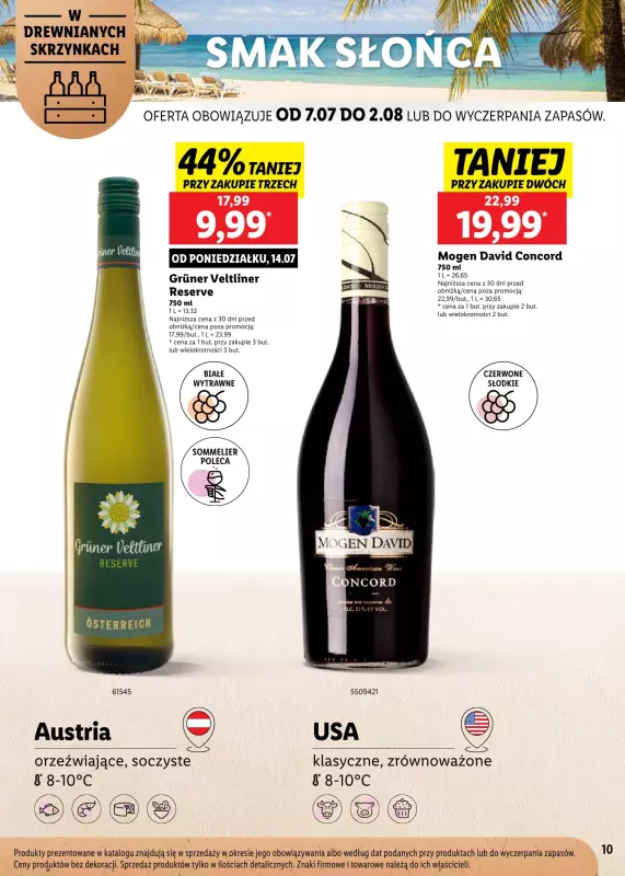 Lidl - gazetka promocyjna Karta Win Powiew Świeżości od poniedziałku 07.07 do soboty 02.08 - strona 10