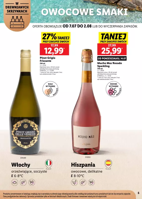 Lidl - gazetka promocyjna Karta Win Powiew Świeżości od poniedziałku 07.07 do soboty 02.08 - strona 6