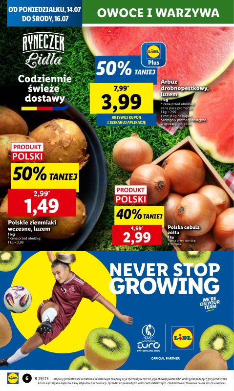 Lidl - gazetka promocyjna Oferta od poniedziałku od poniedziałku 14.07 do środy 16.07 - strona 6