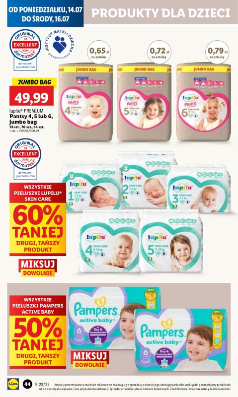 Lidl - gazetka promocyjna Oferta od poniedziałku od poniedziałku 14.07 do środy 16.07 - strona 54