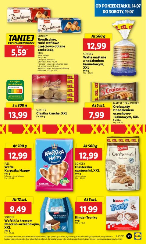 Lidl - gazetka promocyjna Oferta od poniedziałku od poniedziałku 14.07 do środy 16.07 - strona 25