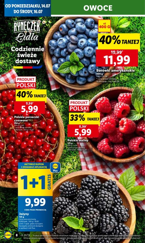 Lidl - gazetka promocyjna Oferta od poniedziałku od poniedziałku 14.07 do środy 16.07 - strona 8