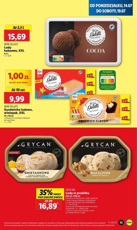 Lidl - gazetka promocyjna Oferta od poniedziałku od poniedziałku 14.07 do środy 16.07 - strona 19