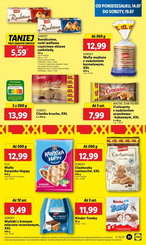 Lidl - gazetka promocyjna Oferta od poniedziałku od poniedziałku 14.07 do środy 16.07 - strona 25
