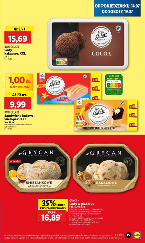 Lidl - gazetka promocyjna Oferta od poniedziałku od poniedziałku 14.07 do środy 16.07 - strona 19