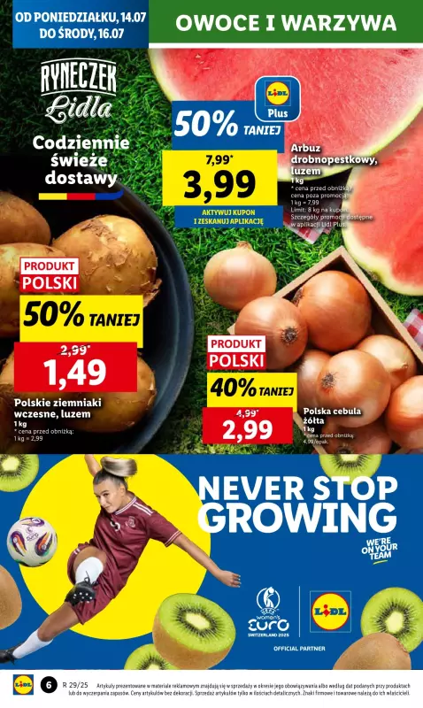Lidl - gazetka promocyjna Oferta od poniedziałku od poniedziałku 14.07 do środy 16.07 - strona 6