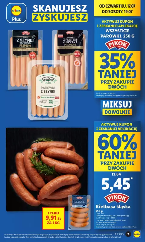 Lidl - gazetka promocyjna Oferta od czwartku od czwartku 17.07 do soboty 19.07 - strona 7