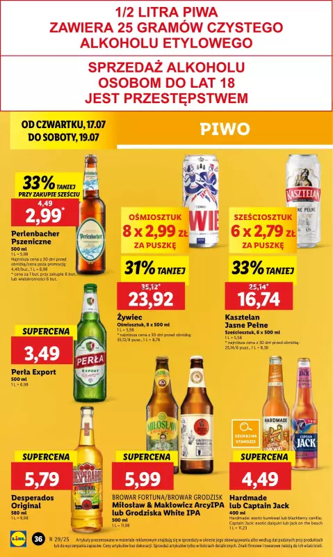 Lidl - gazetka promocyjna Oferta od czwartku od czwartku 17.07 do soboty 19.07 - strona 46