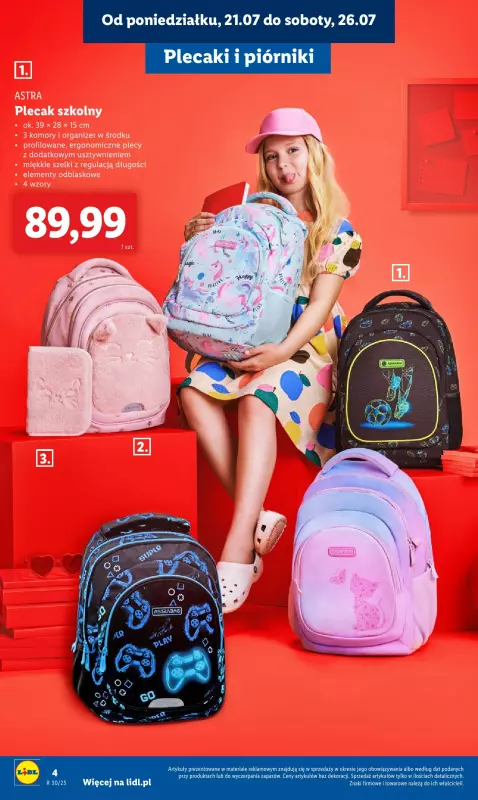 Lidl - gazetka promocyjna Kompletna wyprawka w megacenach  do niedzieli 31.08 - strona 6