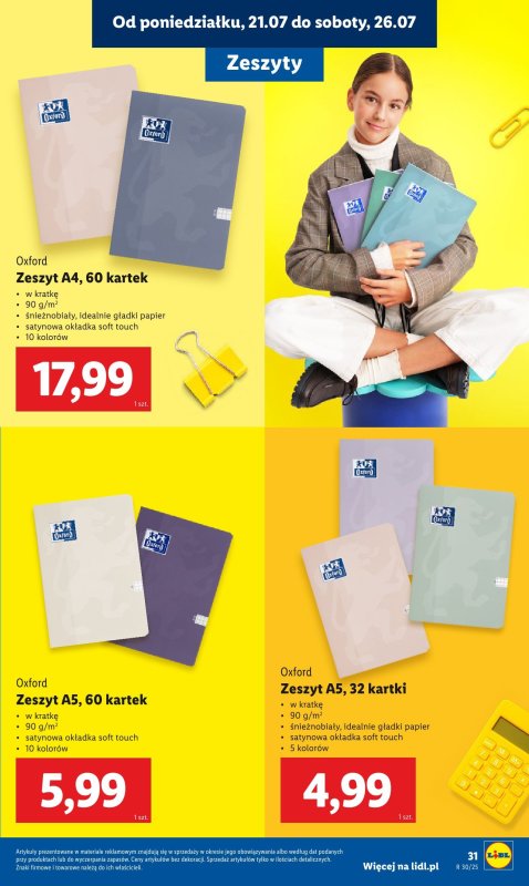 Lidl - gazetka promocyjna Kompletna wyprawka w megacenach od poniedziałku 21.07 do niedzieli 31.08 - strona 33