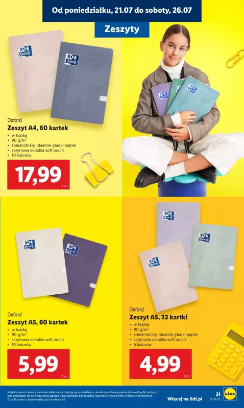 Lidl - gazetka promocyjna Kompletna wyprawka w megacenach od poniedziałku 21.07 do niedzieli 31.08 - strona 33