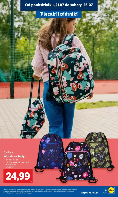 Lidl - gazetka promocyjna Kompletna wyprawka w megacenach  do niedzieli 31.08 - strona 11