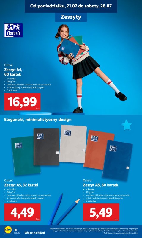 Lidl - gazetka promocyjna Kompletna wyprawka w megacenach od poniedziałku 21.07 do niedzieli 31.08 - strona 32
