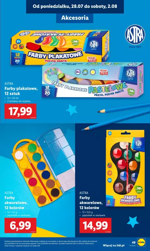 Lidl - gazetka promocyjna Kompletna wyprawka w megacenach  do niedzieli 31.08 - strona 51