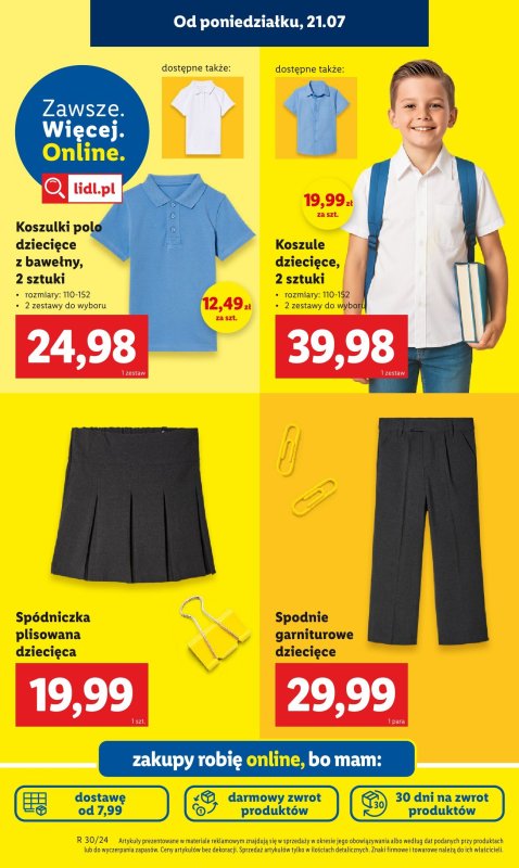 Lidl - gazetka promocyjna Kompletna wyprawka w megacenach od poniedziałku 21.07 do niedzieli 31.08 - strona 66