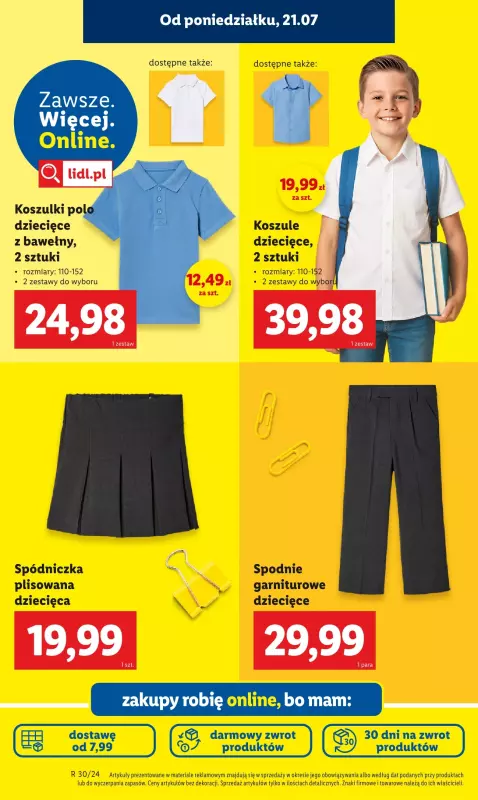 Lidl - gazetka promocyjna Kompletna wyprawka w megacenach od poniedziałku 21.07 do niedzieli 31.08 - strona 66