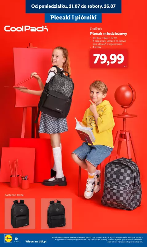 Lidl - gazetka promocyjna Kompletna wyprawka w megacenach od poniedziałku 21.07 do niedzieli 31.08 - strona 12