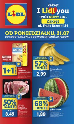 Lidl - gazetka promocyjna Lidl Zakręt - Wyjątkowa oferta dla Ciebie od poniedziałku 21.07 do soboty 26.07