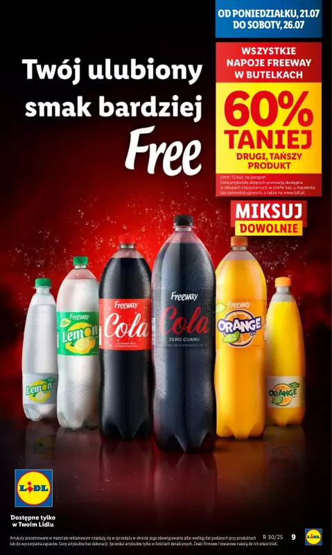 Lidl - gazetka promocyjna Oferta od poniedziałku od poniedziałku 21.07 do środy 23.07 - strona 9