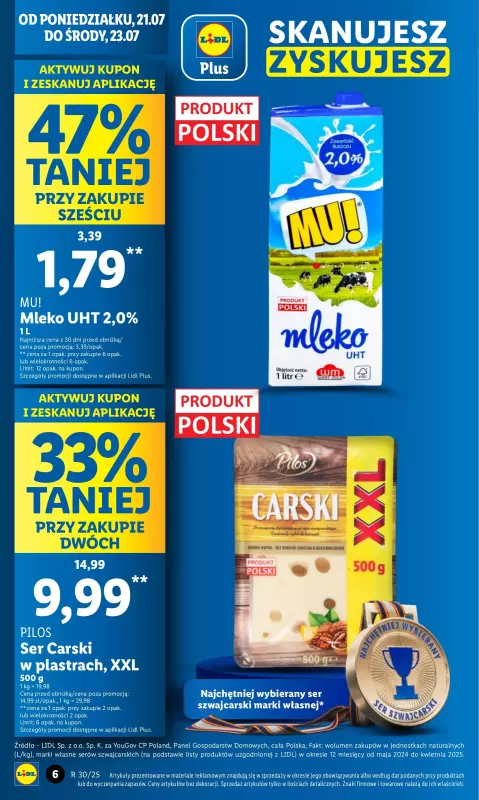 Lidl - gazetka promocyjna Oferta od poniedziałku od poniedziałku 21.07 do środy 23.07 - strona 6
