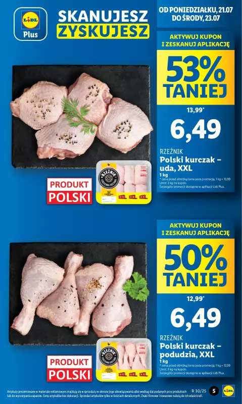 Lidl - gazetka promocyjna Oferta od poniedziałku od poniedziałku 21.07 do środy 23.07 - strona 5