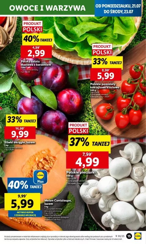 Lidl - gazetka promocyjna Oferta od poniedziałku od poniedziałku 21.07 do środy 23.07 - strona 19