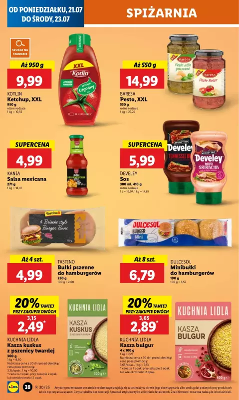 Lidl - gazetka promocyjna Oferta od poniedziałku od poniedziałku 21.07 do środy 23.07 - strona 48