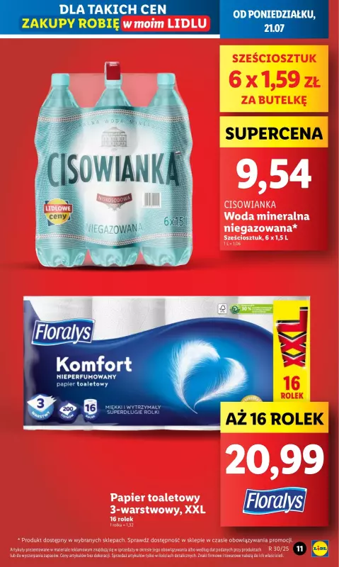 Lidl - gazetka promocyjna Oferta od poniedziałku od poniedziałku 21.07 do środy 23.07 - strona 11