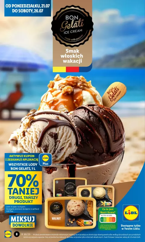 Lidl - gazetka promocyjna Oferta od poniedziałku od poniedziałku 21.07 do środy 23.07 - strona 8