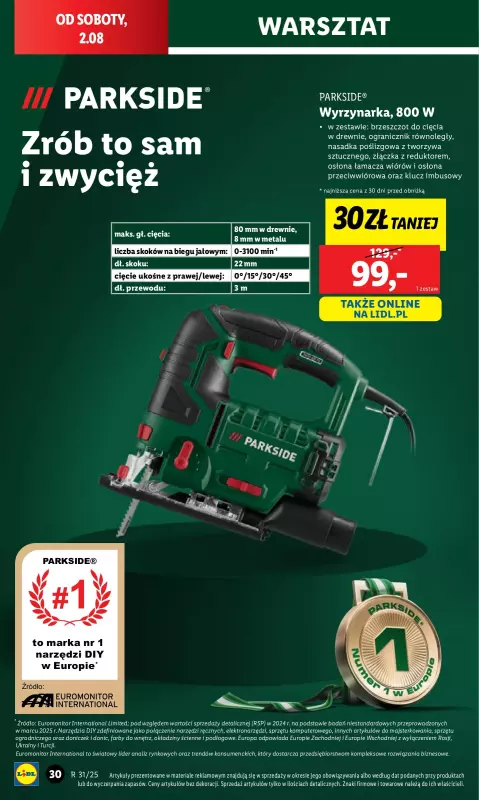 Lidl - gazetka promocyjna Katalog od poniedziałku 28.07 do soboty 02.08 - strona 34