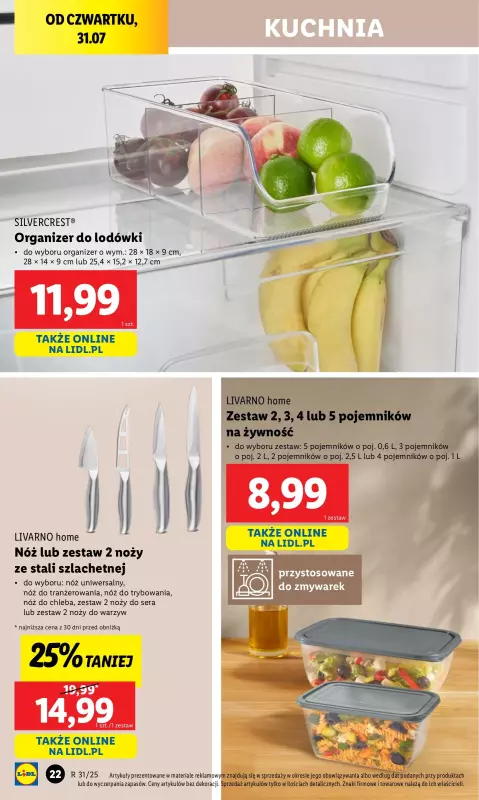 Lidl - gazetka promocyjna Katalog od poniedziałku 28.07 do soboty 02.08 - strona 22
