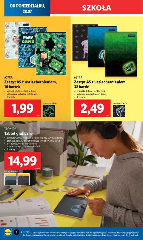 Lidl - gazetka promocyjna Katalog od poniedziałku 28.07 do soboty 02.08 - strona 8