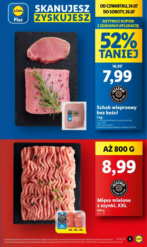 Lidl - gazetka promocyjna Oferta od czwartku od czwartku 24.07 do soboty 26.07 - strona 5