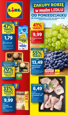 Lidl - gazetka promocyjna Oferta od poniedziałku od poniedziałku 21.07 do środy 23.07