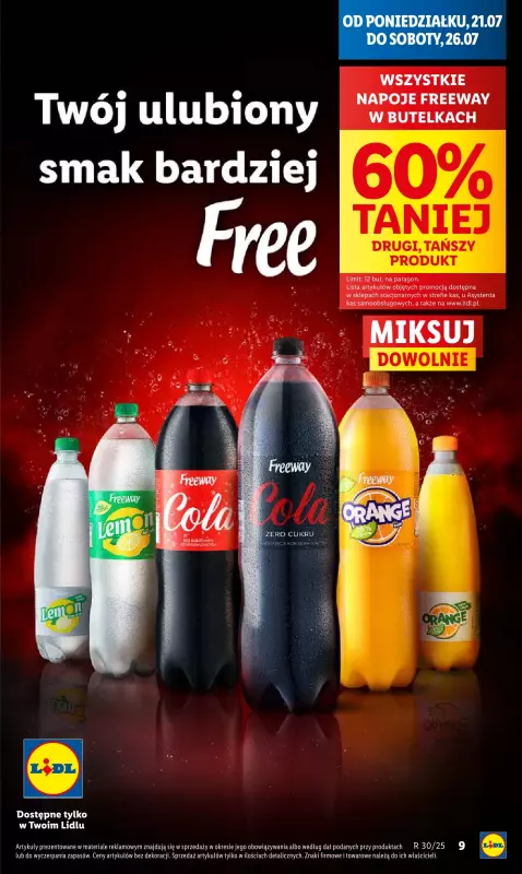 Lidl - gazetka promocyjna Oferta od poniedziałku od poniedziałku 21.07 do środy 23.07 - strona 9