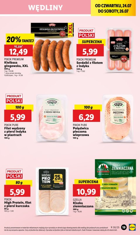 Lidl - gazetka promocyjna Oferta od czwartku od czwartku 24.07 do soboty 26.07 - strona 25