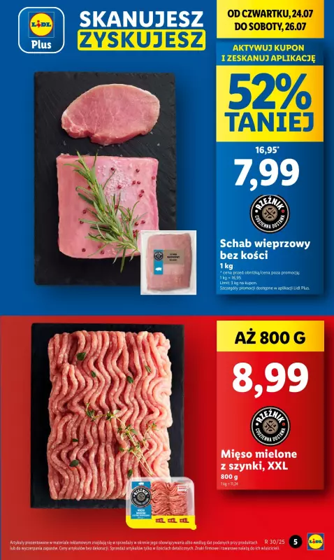 Lidl - gazetka promocyjna Oferta od czwartku od czwartku 24.07 do soboty 26.07 - strona 5