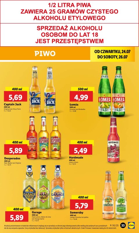 Lidl - gazetka promocyjna Oferta od czwartku od czwartku 24.07 do soboty 26.07 - strona 43